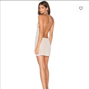 Sequin backless mini dress